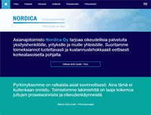 Tablet Screenshot of nordica.fi